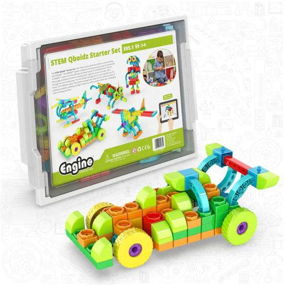 Engino – Set Costruzioni STEM Pesce 2 In 1, Colore Blu, Per Bambini Dai 3 Anni